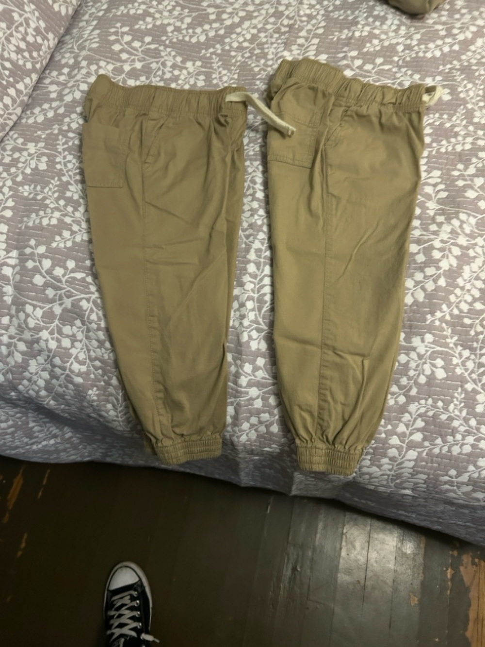 The Children's Place Khaki Drawstring Jogger Pants